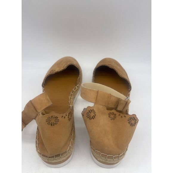 Vince Camuto Women Tan Lazer Cut Espadrille Sandals Size  9.5 - Picture 5 of 9